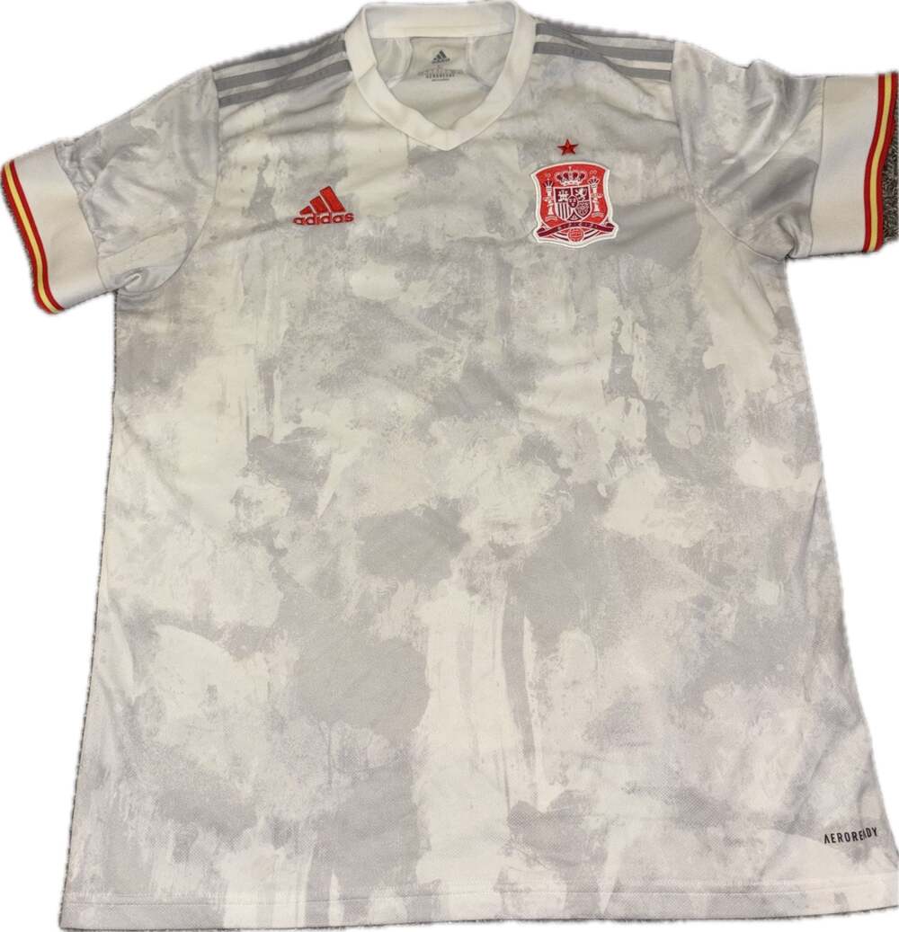 Adidas Spain 2020-2021 Away Soccer Jersey Size L